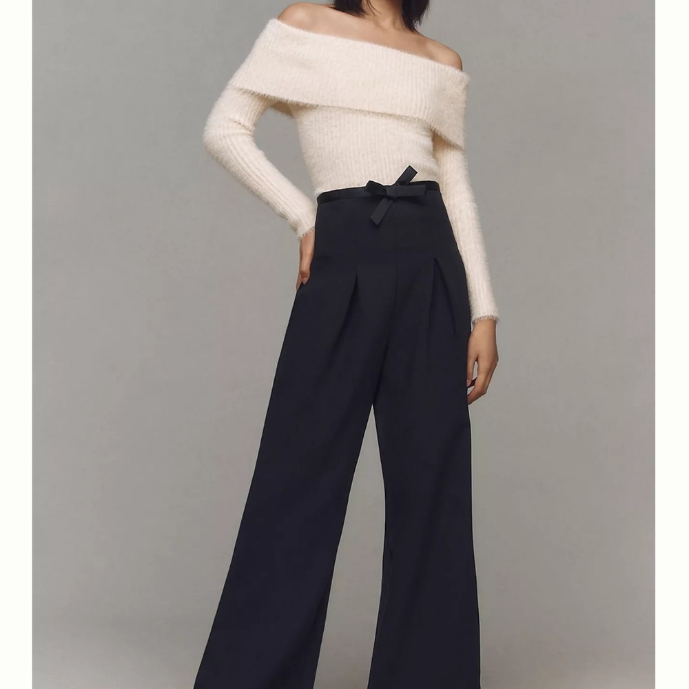 Anthropologie black wide-legged dress pants! Brand new size 6🌹